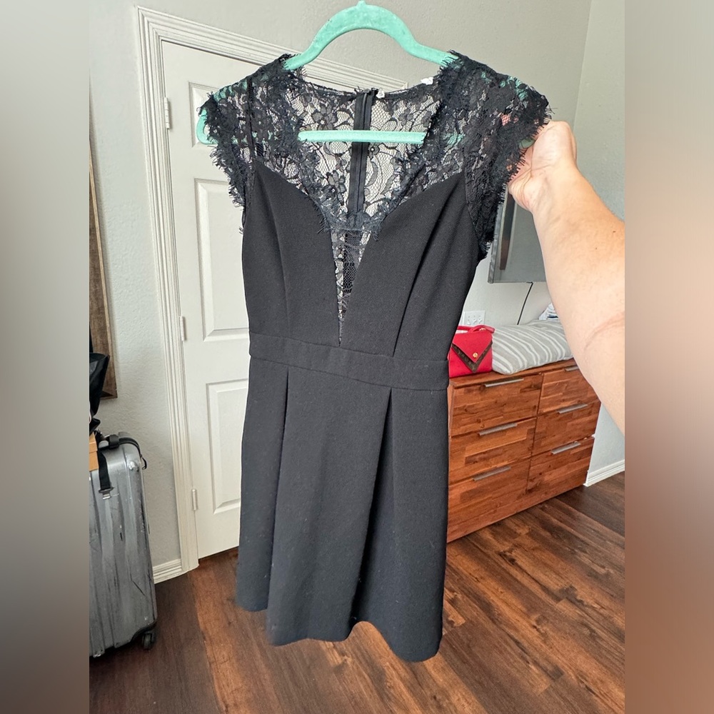 Mini Black Lace Dress